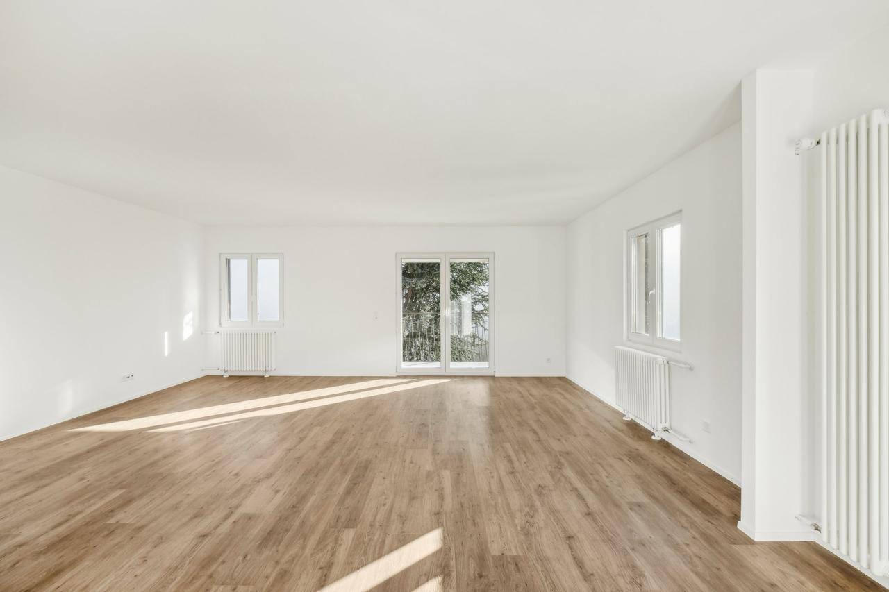 Bright, renovated living room