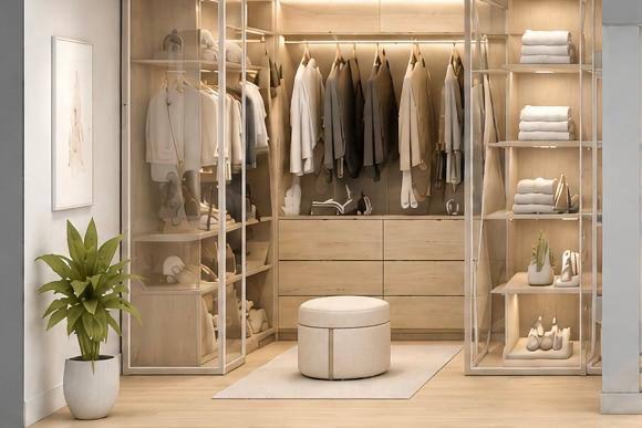 Walk-in dressing room